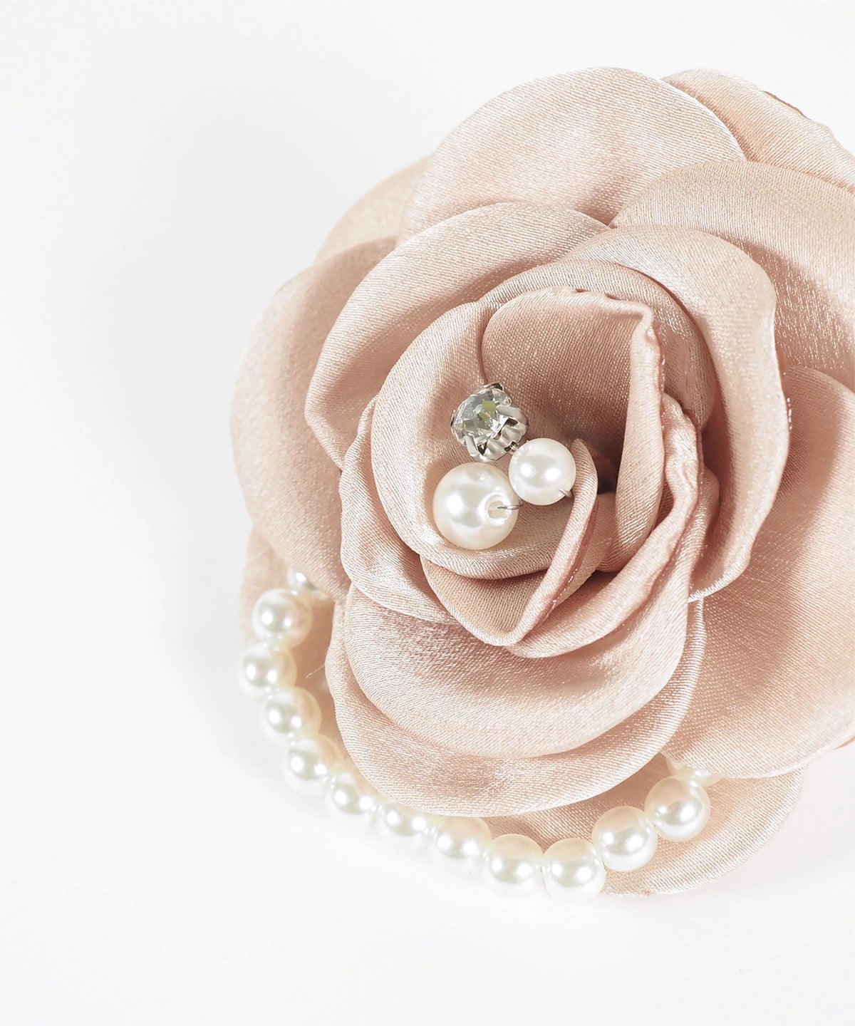 パールライン2wayローズコサージュ