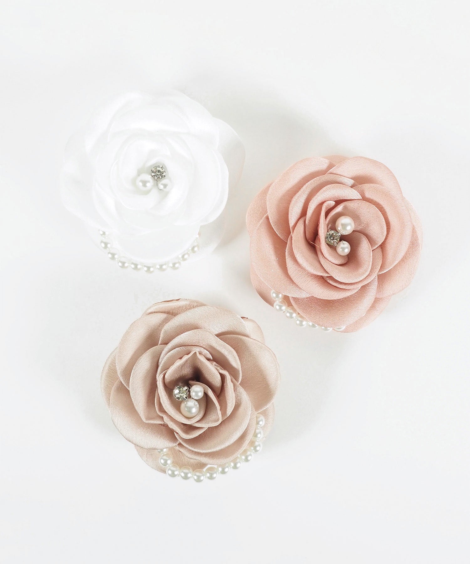パールライン2wayローズコサージュ