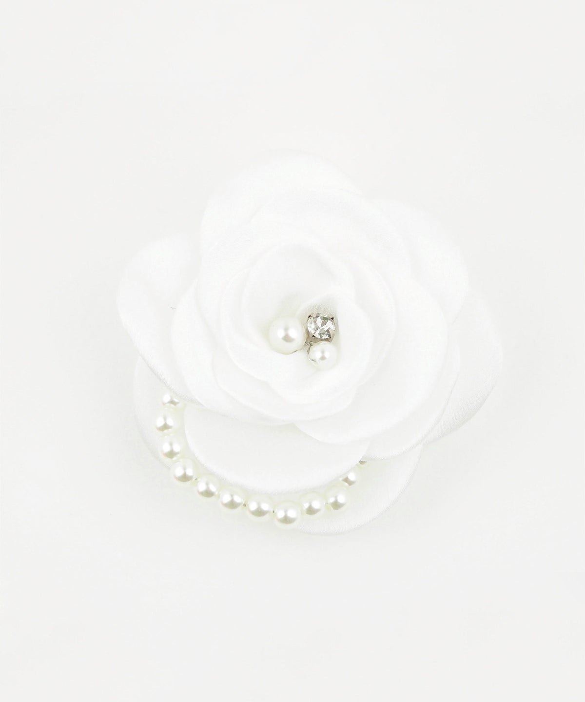 パールライン2wayローズコサージュ