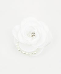 パールライン2wayローズコサージュ