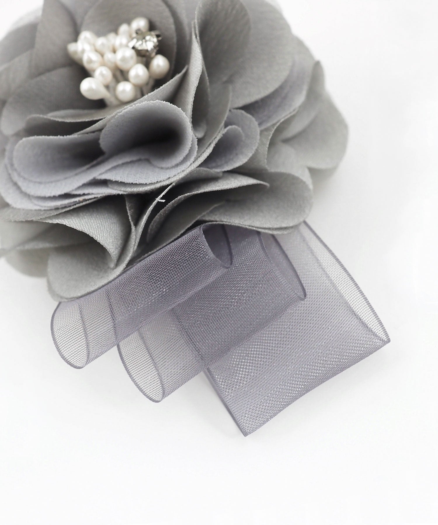 トリプルシアーリボン2wayフラワーコサージュ