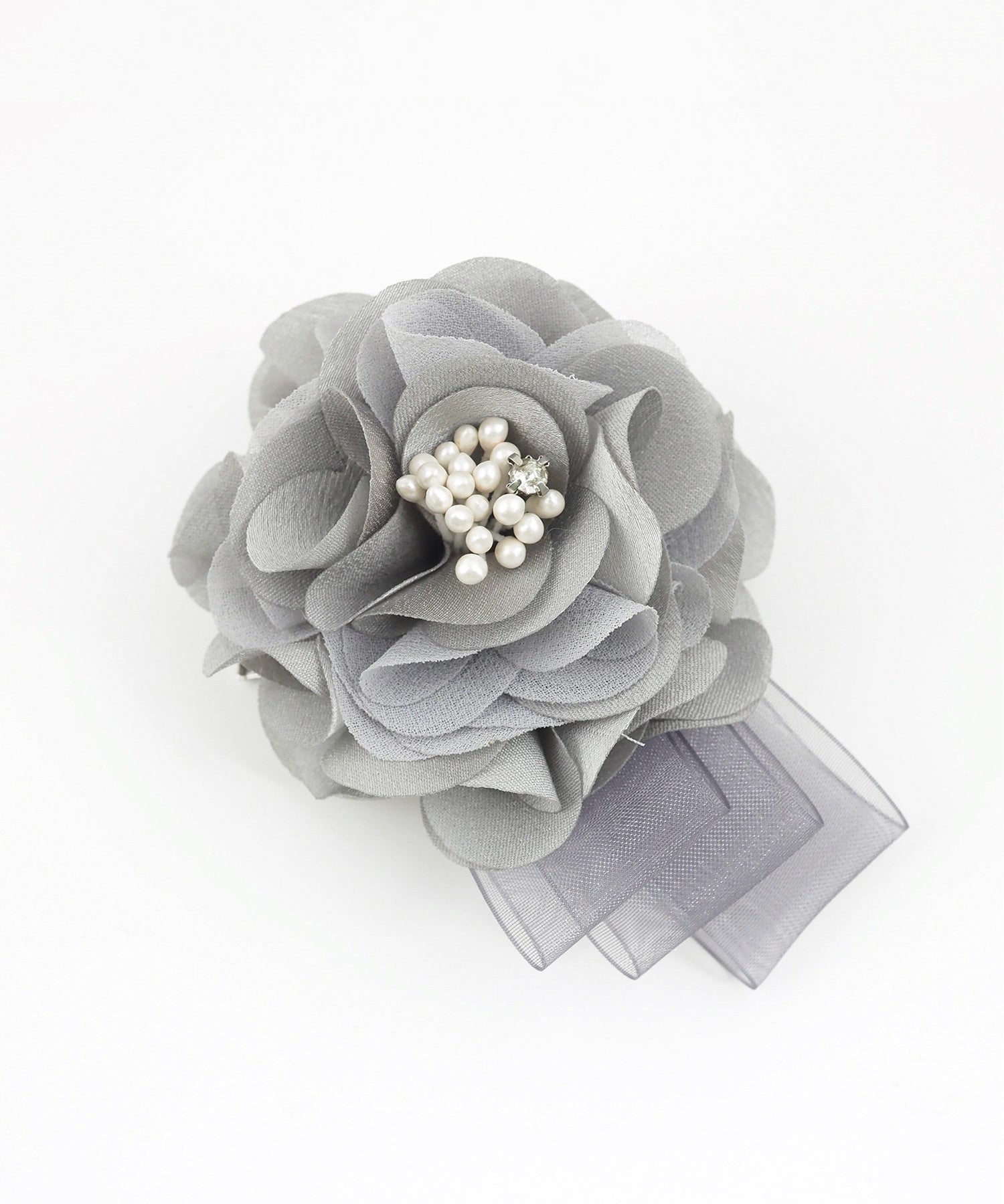 トリプルシアーリボン2wayフラワーコサージュ