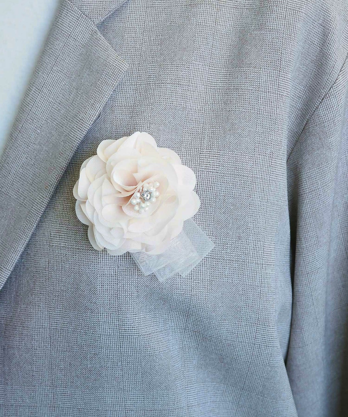 トリプルシアーリボン2wayフラワーコサージュ