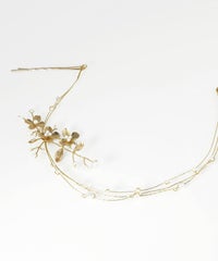 メタルフラワーヘッドドレス