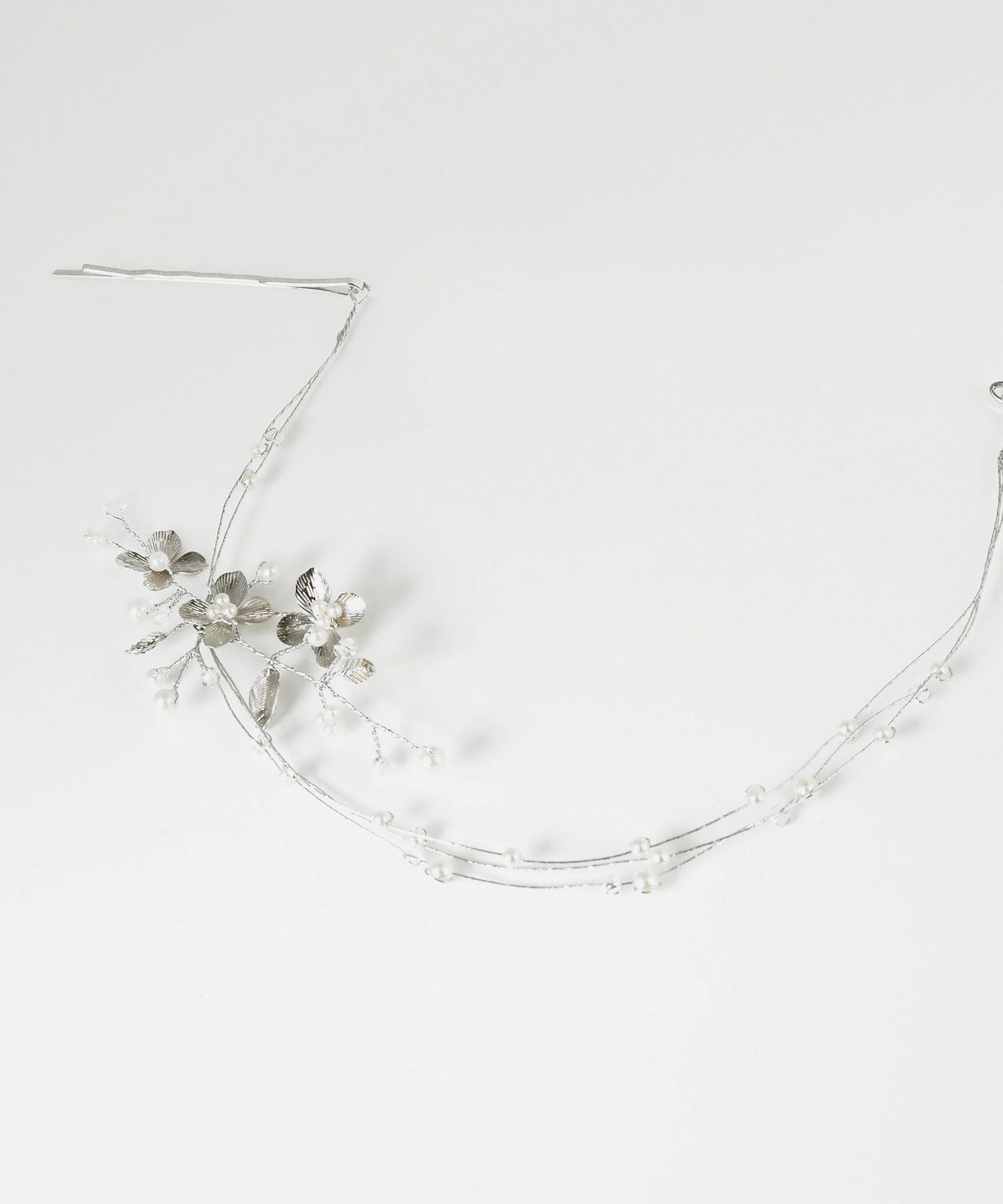 メタルフラワーヘッドドレス