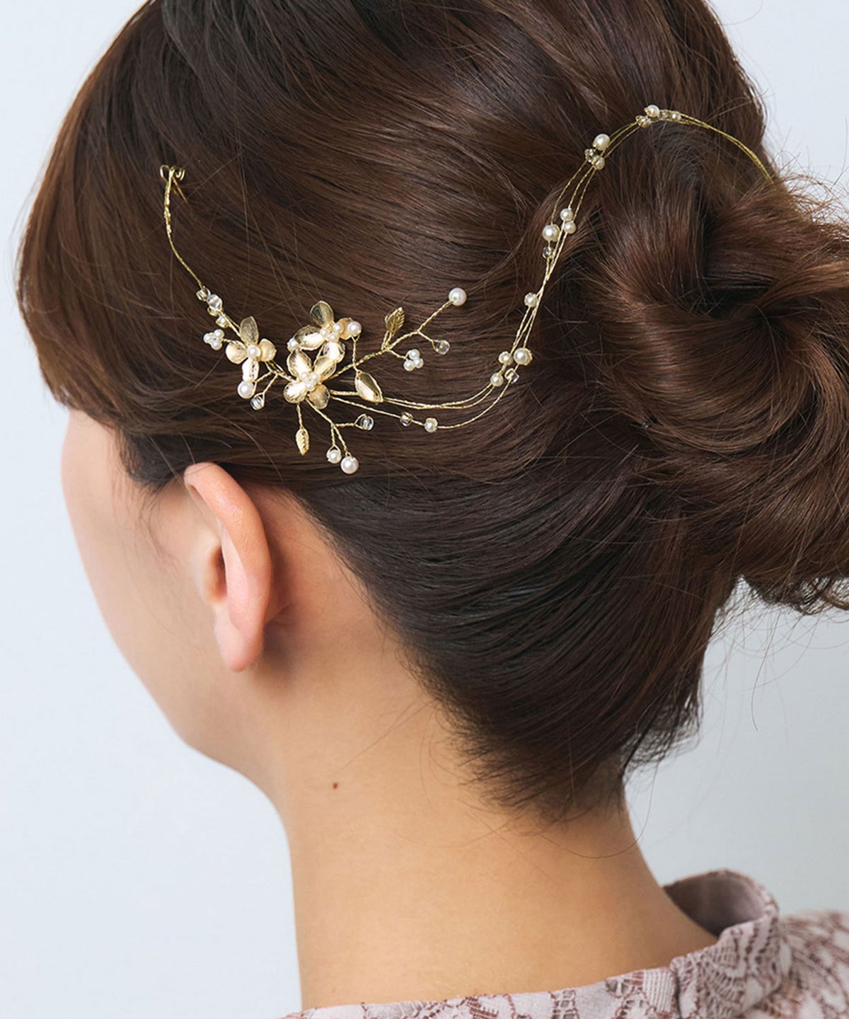 メタルフラワーヘッドドレス