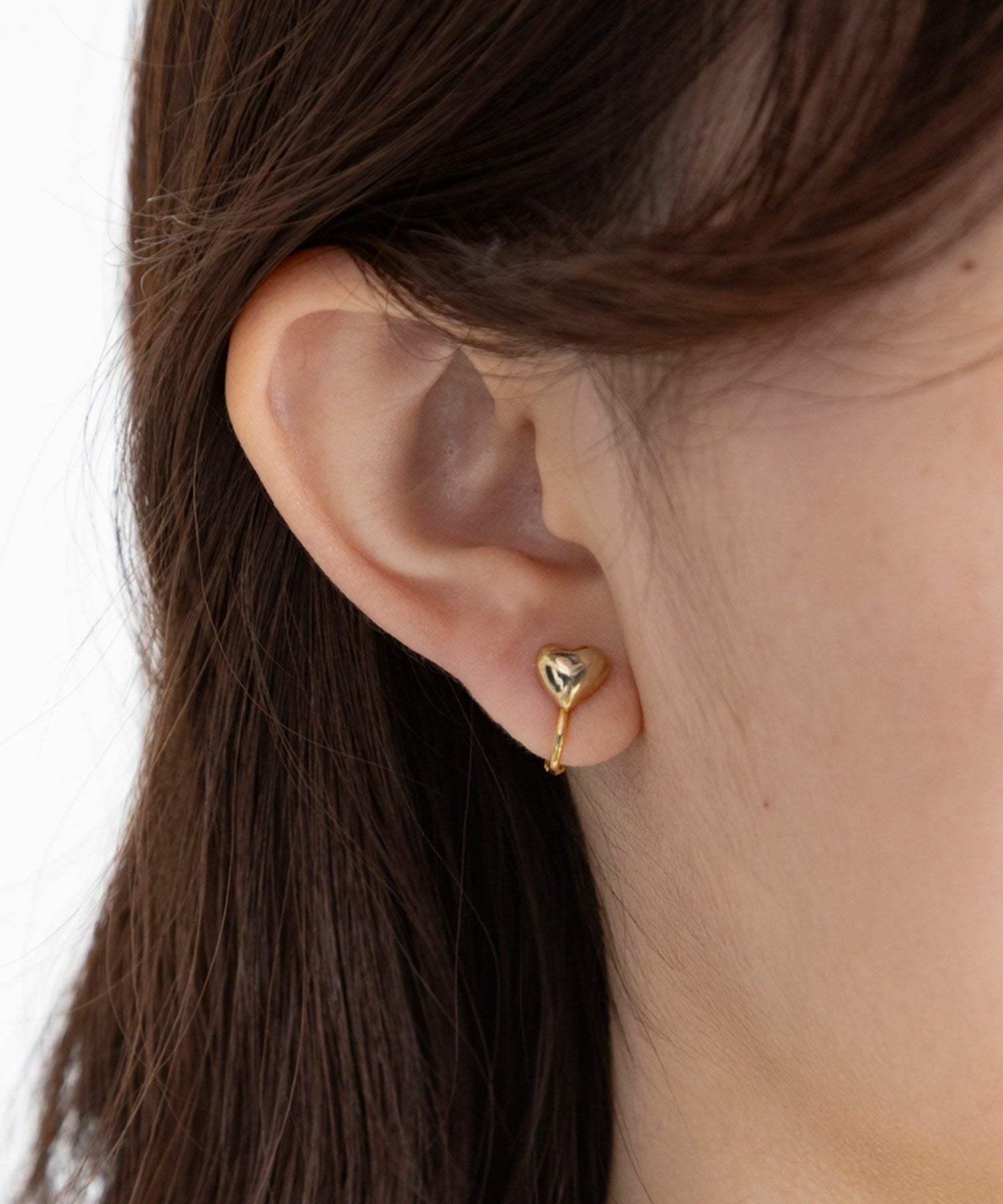チャビーハートイヤリング