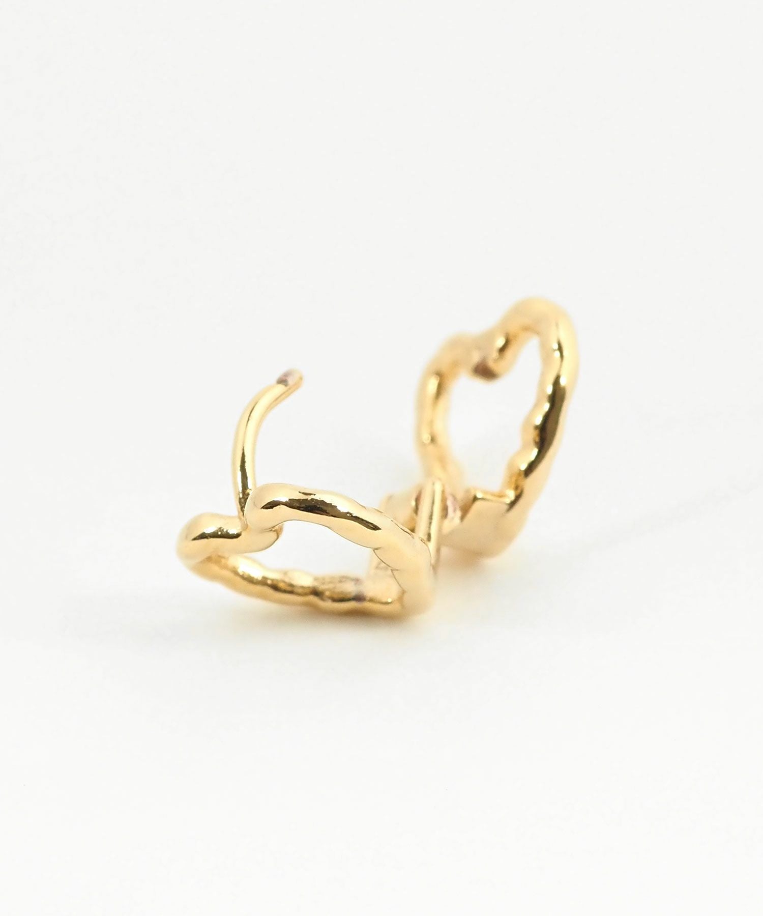 アウトラインハートワンタッチピアス