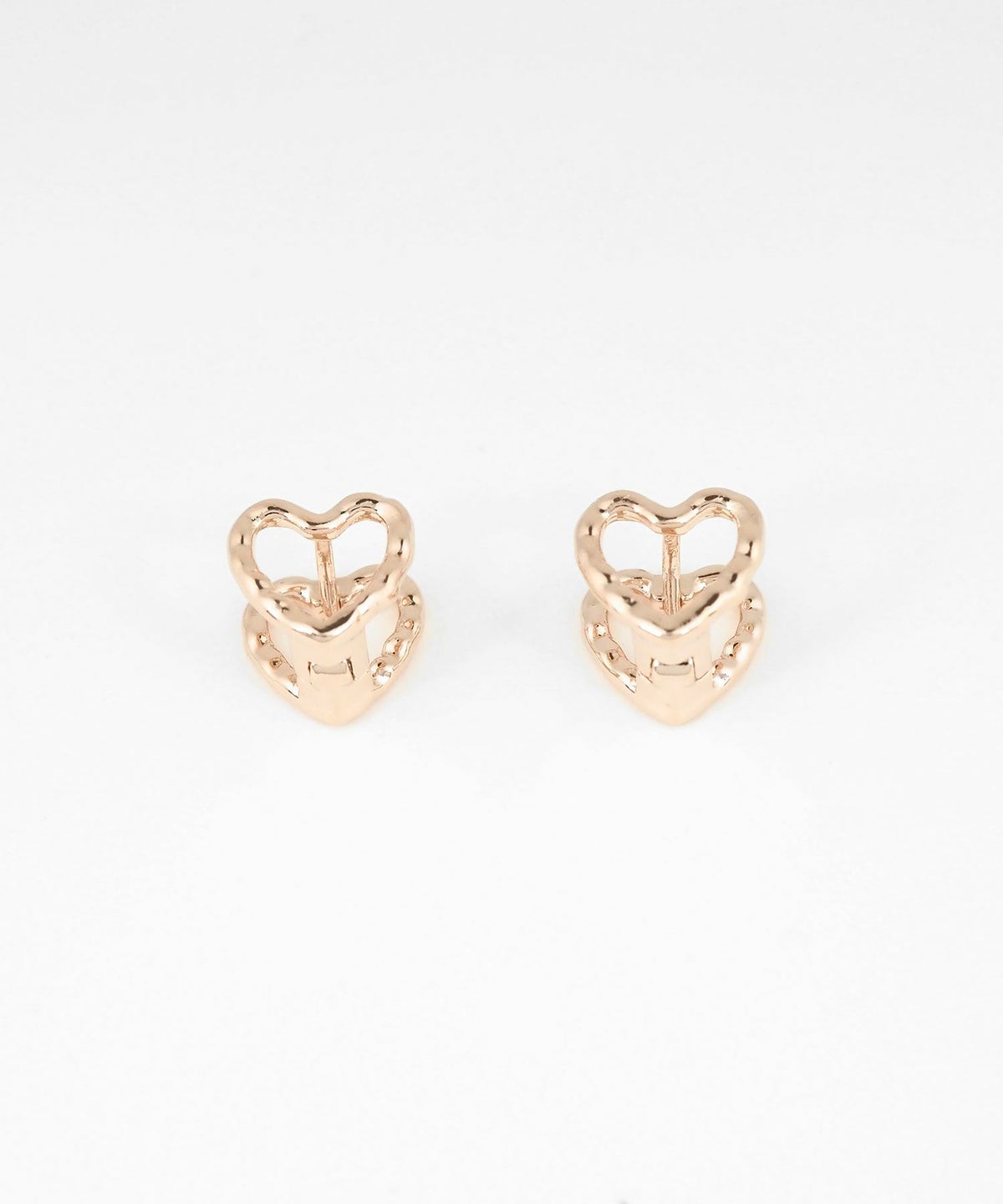 アウトラインハートワンタッチピアス