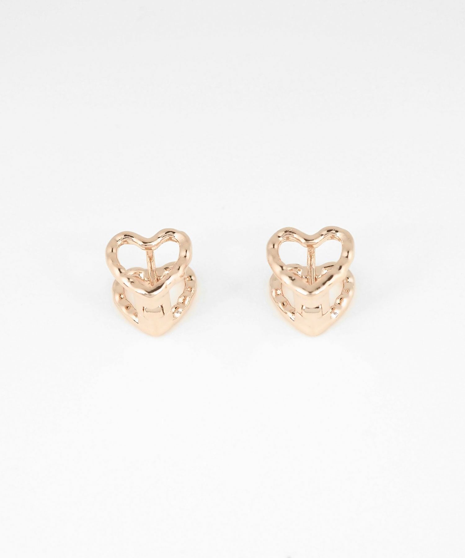アウトラインハートワンタッチピアス