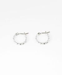 【web限定】Sleekツイストフープチタンポストピアス