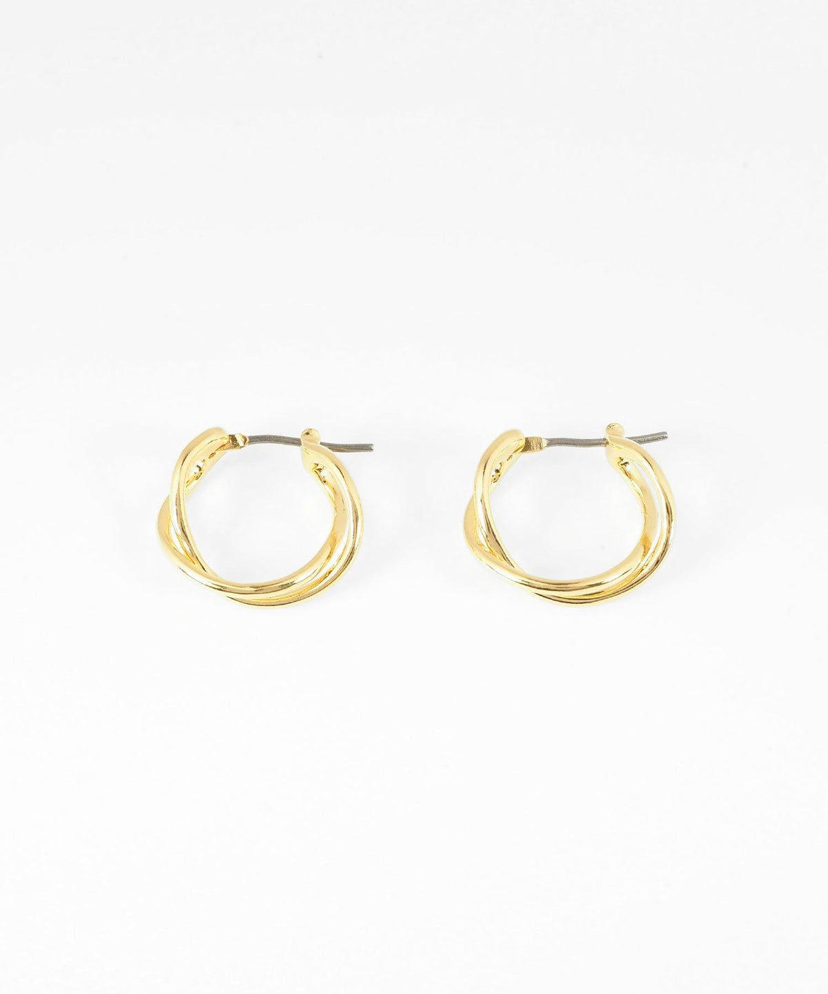 【web限定】Sleekクロスフープチタンポストピアス