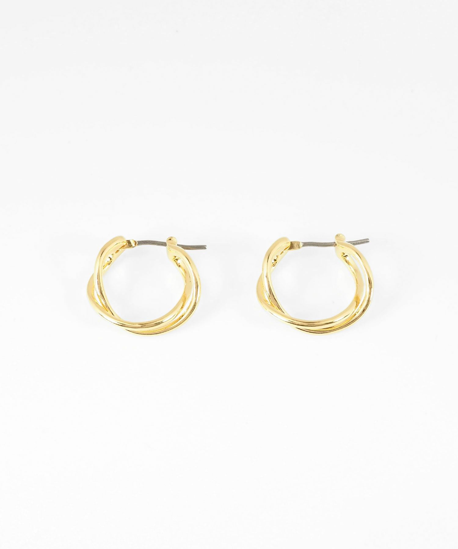 【web限定】Sleekクロスフープチタンポストピアス