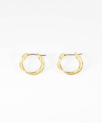 【web限定】Sleekクロスフープチタンポストピアス