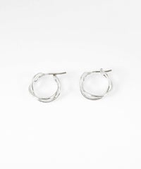 【web限定】Sleekクロスフープチタンポストピアス