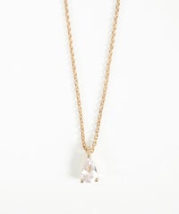 ドロップジルコニアネックレス