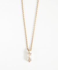 レクタングルジルコニアネックレス