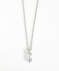 レクタングルジルコニアネックレス