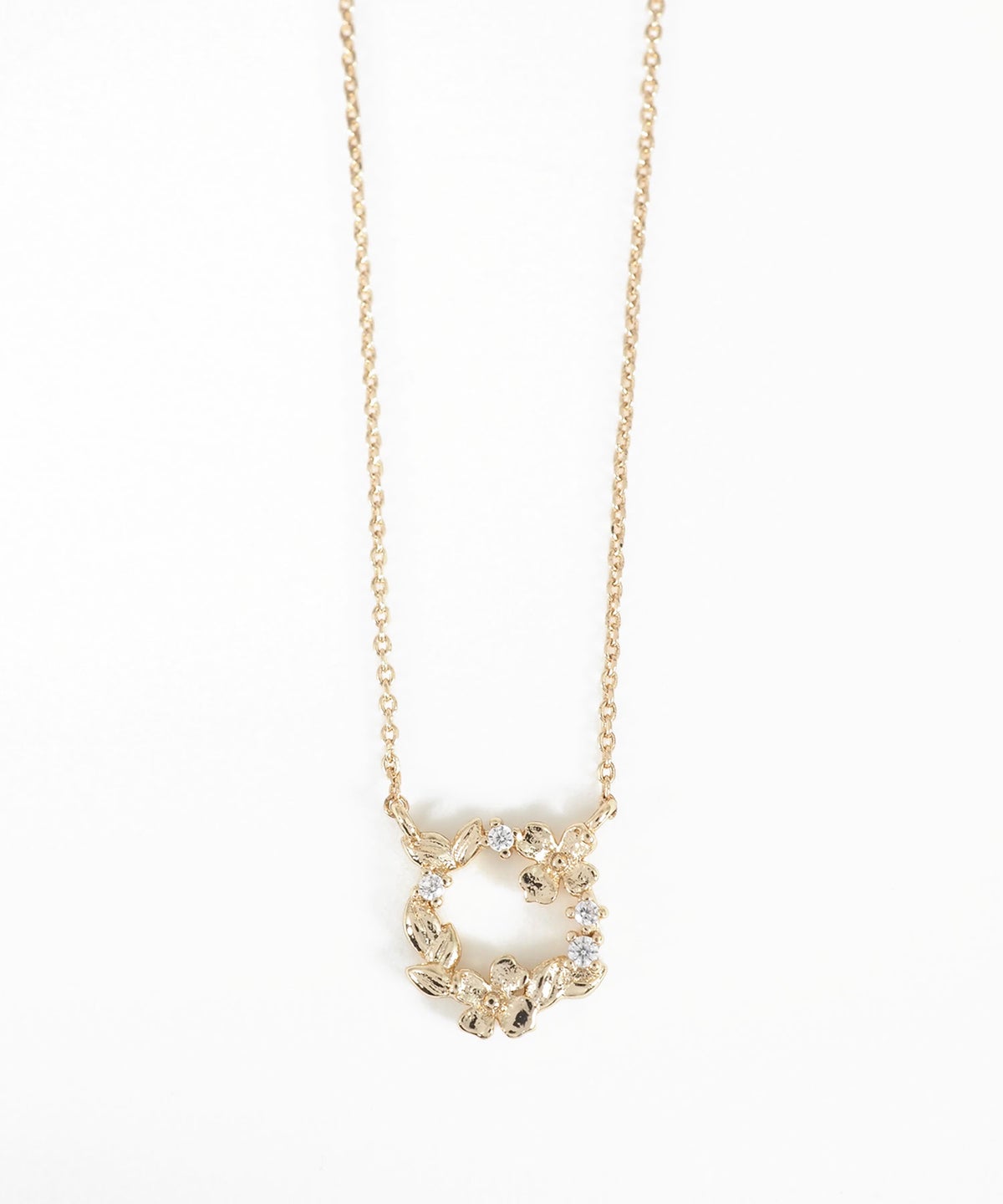 フラワーリースネックレス