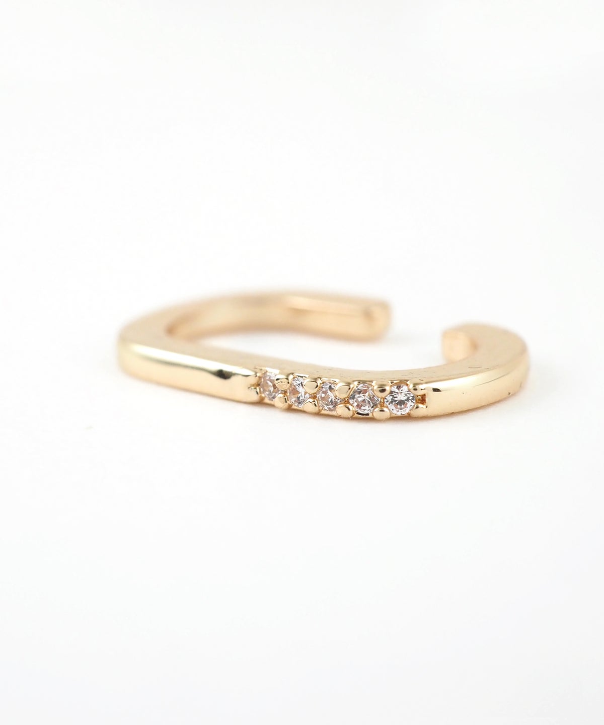 フラットオーバル×フローラインセットイヤーカフ