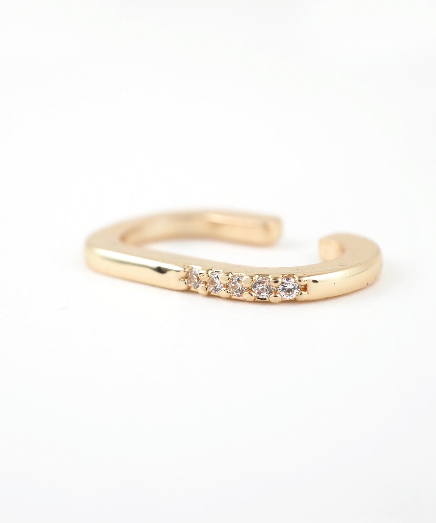 フラットオーバル×フローラインセットイヤーカフ