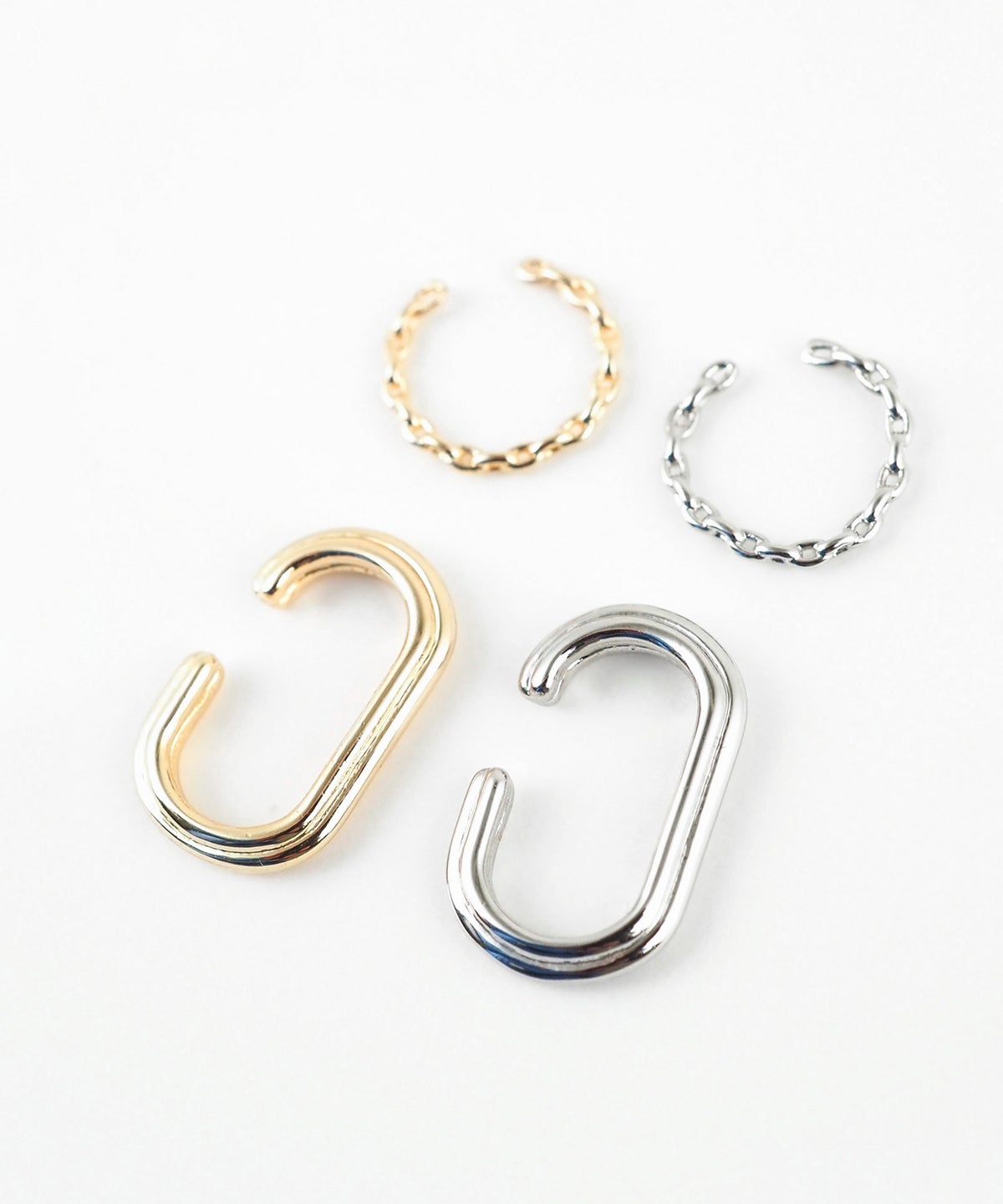 アーバンオーバル×チェーンセットイヤーカフ