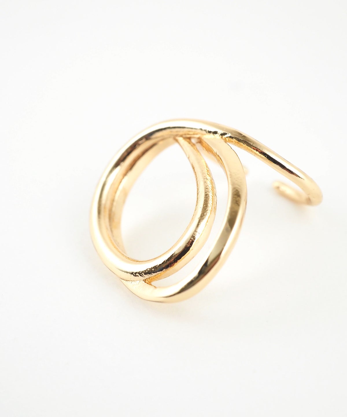 ニュアンスラインダブルループイヤーカフ