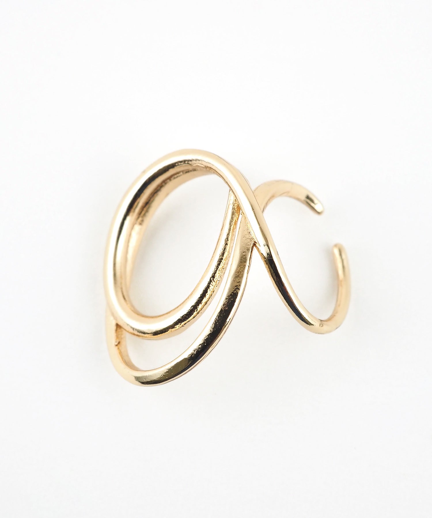 ニュアンスラインダブルループイヤーカフ