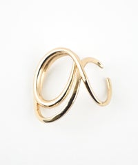 ニュアンスラインダブルループイヤーカフ