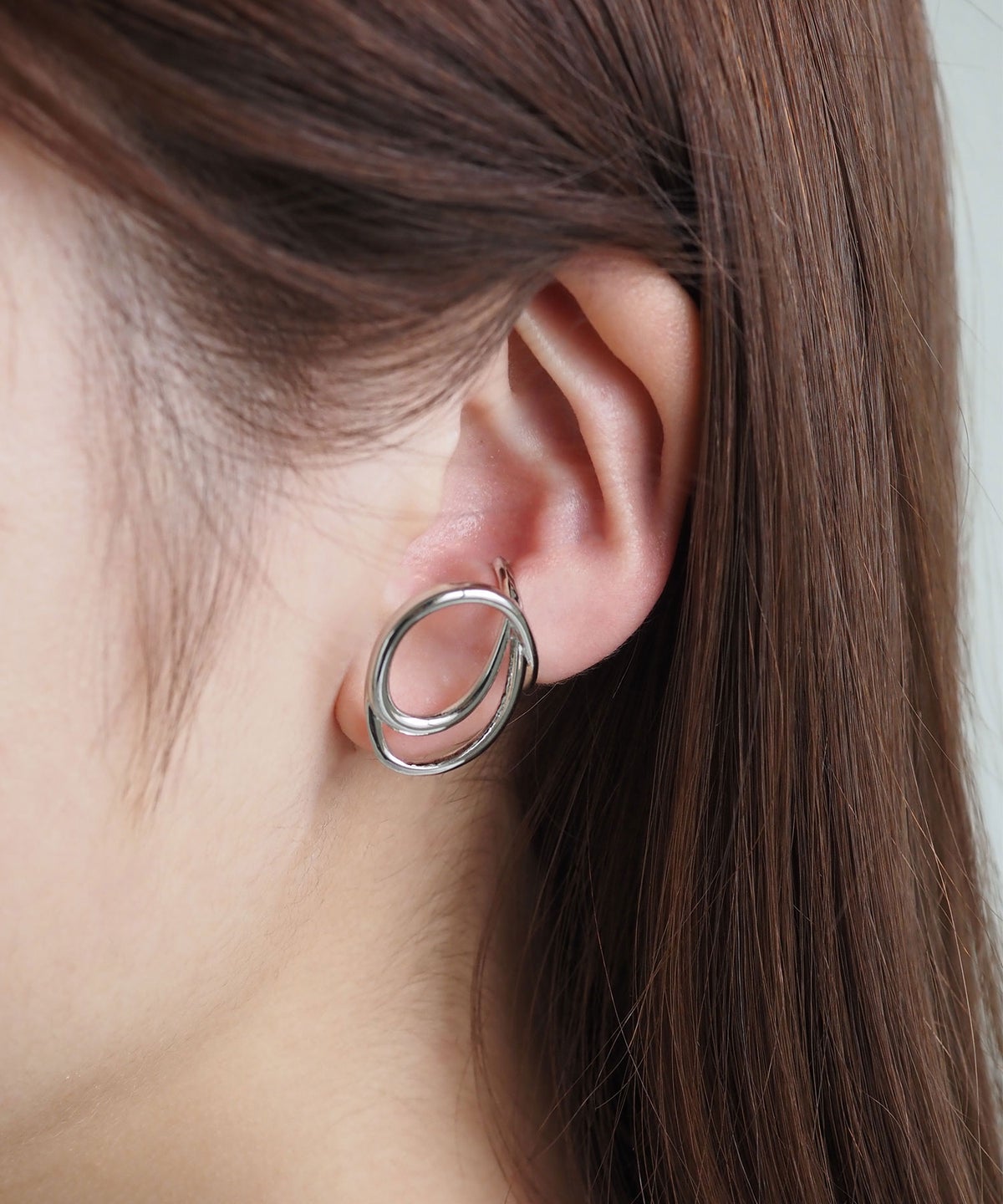 ニュアンスラインダブルループイヤーカフ