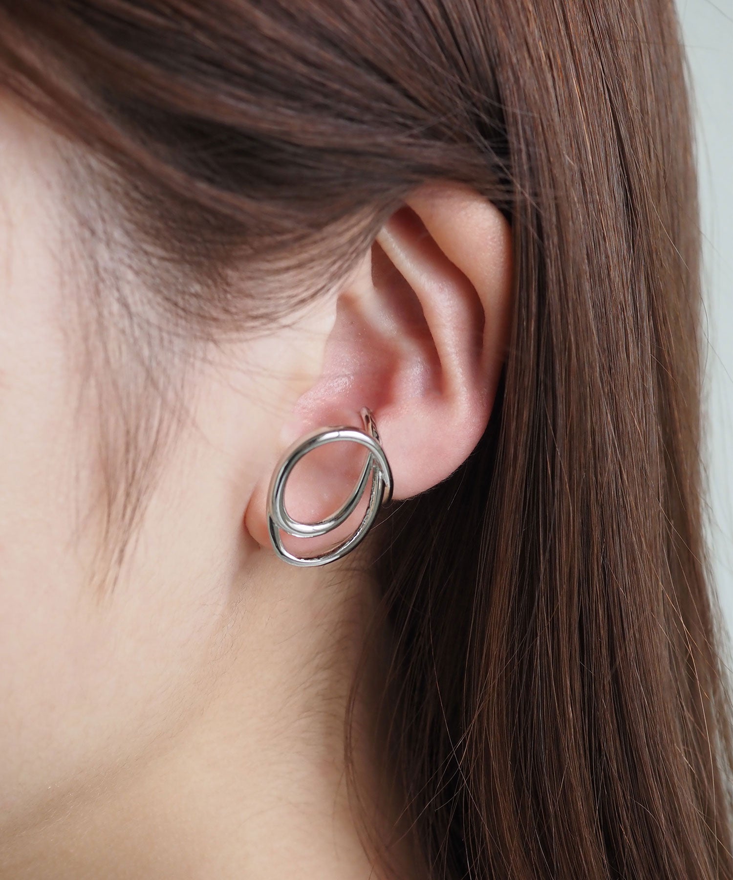 ニュアンスラインダブルループイヤーカフ