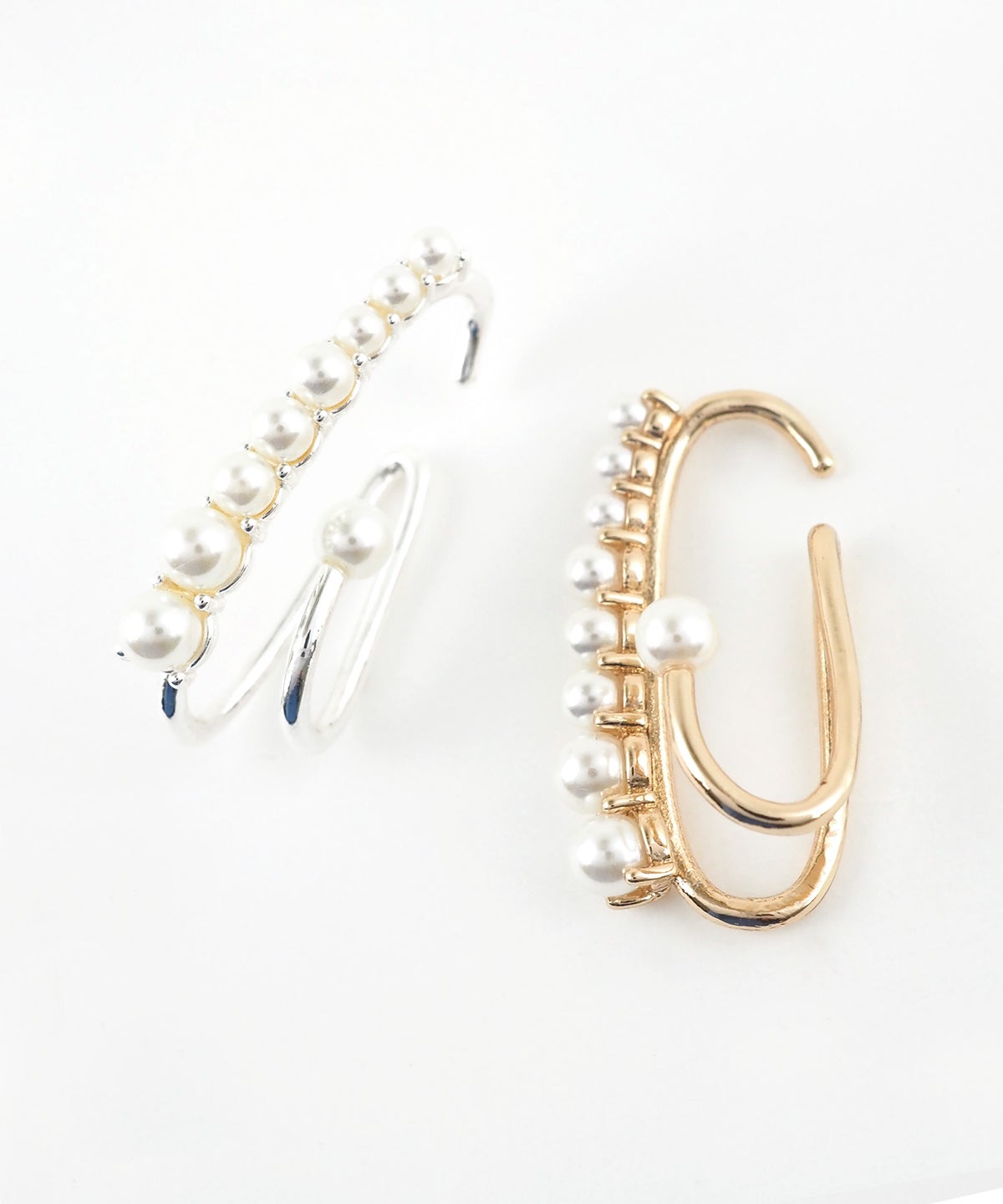 グラデーションパールイヤーカフ