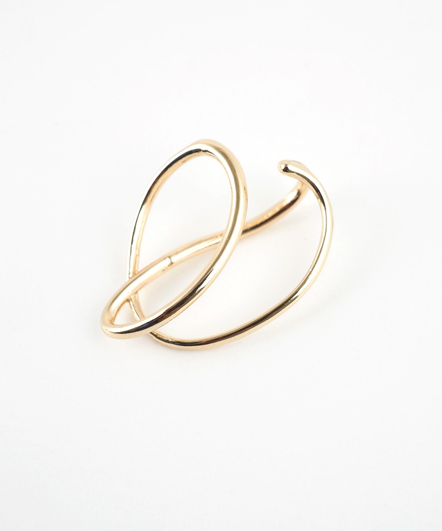 ニュアンスラインエターナルループイヤーカフ