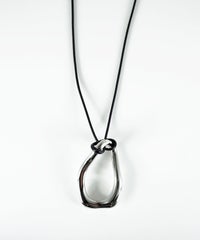 ニュアンスドロップモチーフコードステンレスネックレス【MUK lucenzio】