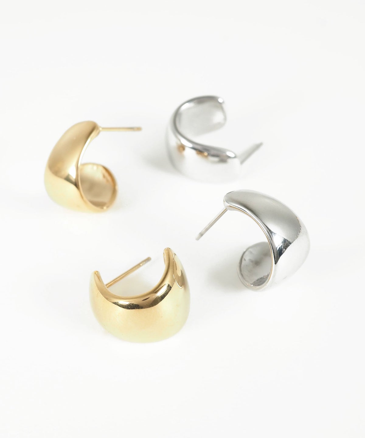 メタルスワールステンレスポストピアス【MUK lucenzio】