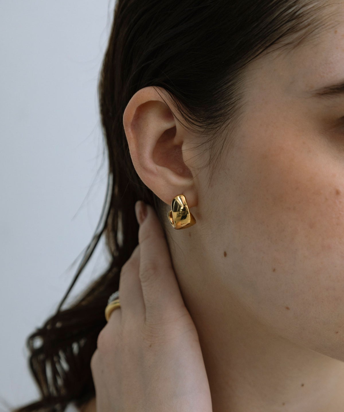 メタルスワールステンレスポストピアス【MUK lucenzio】