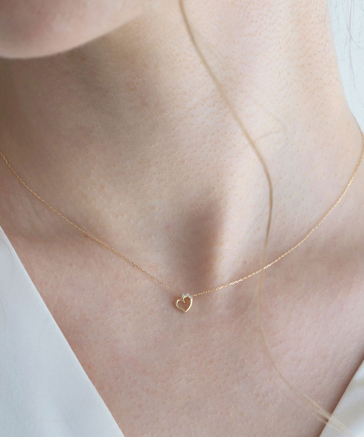 【web限定】[K10]エターナルハートダイヤモンドプチペンダント