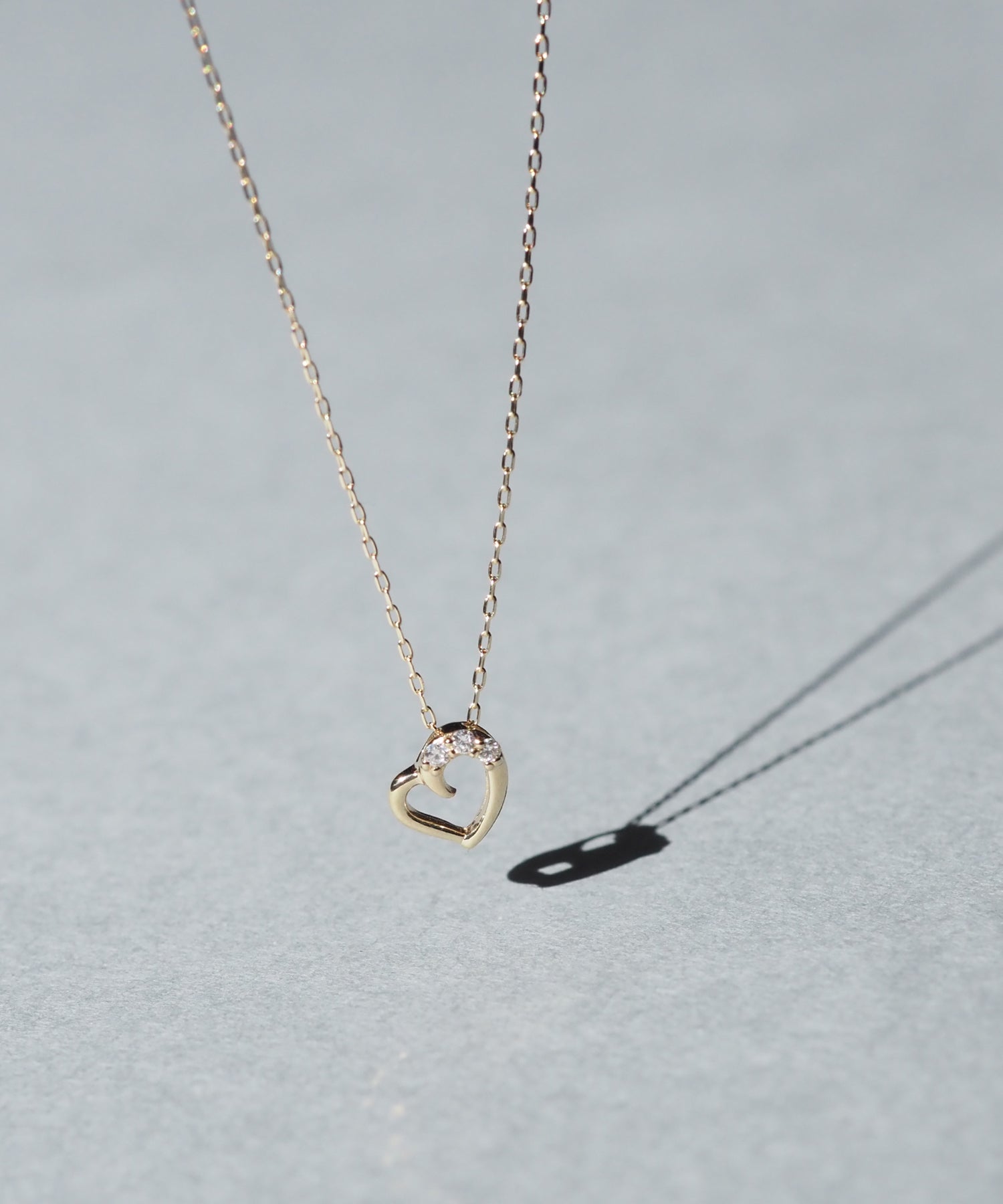 【web限定】[K10]エターナルハートダイヤモンドプチペンダント