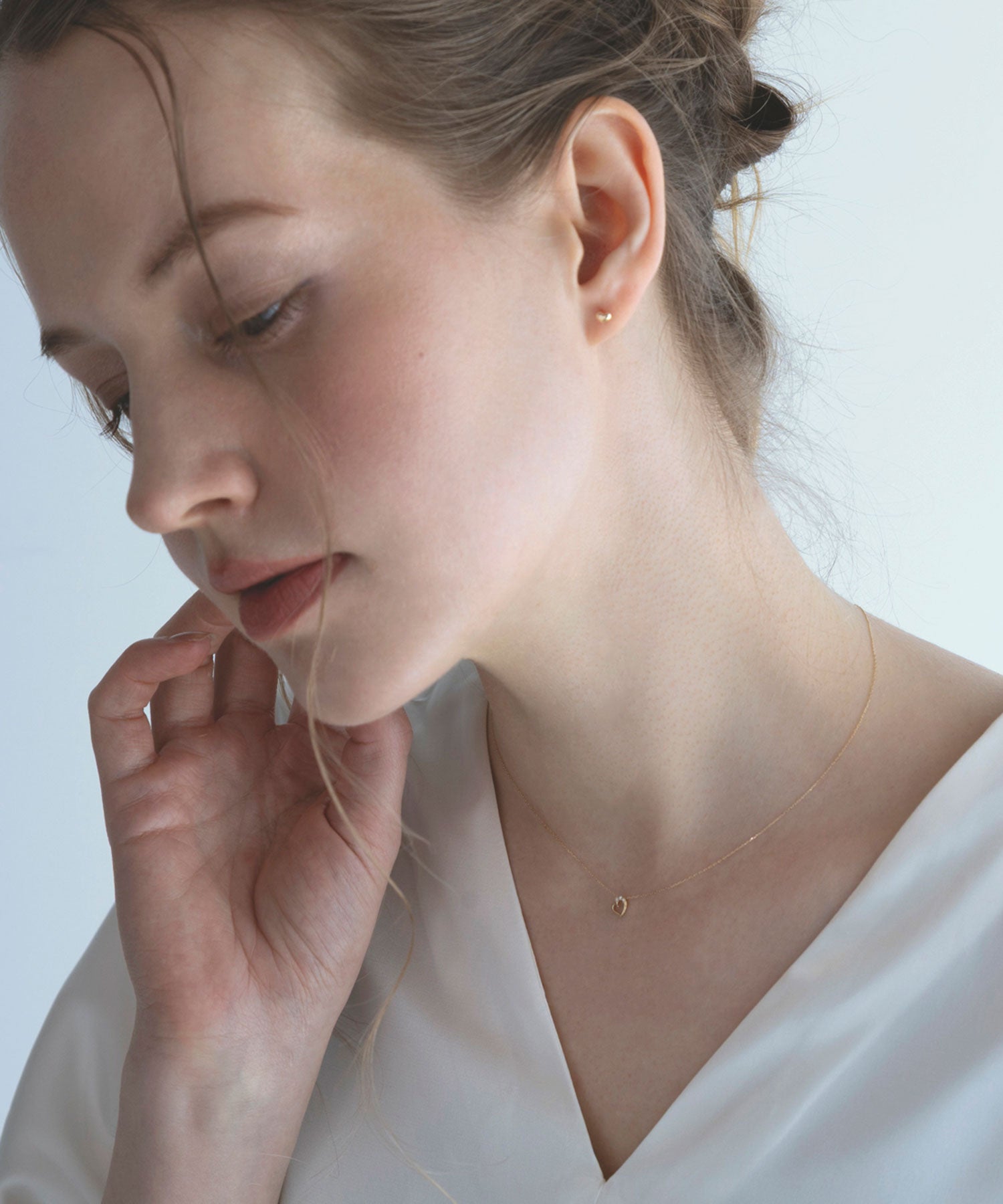 【web限定】[K10]エターナルハートダイヤモンドプチペンダント