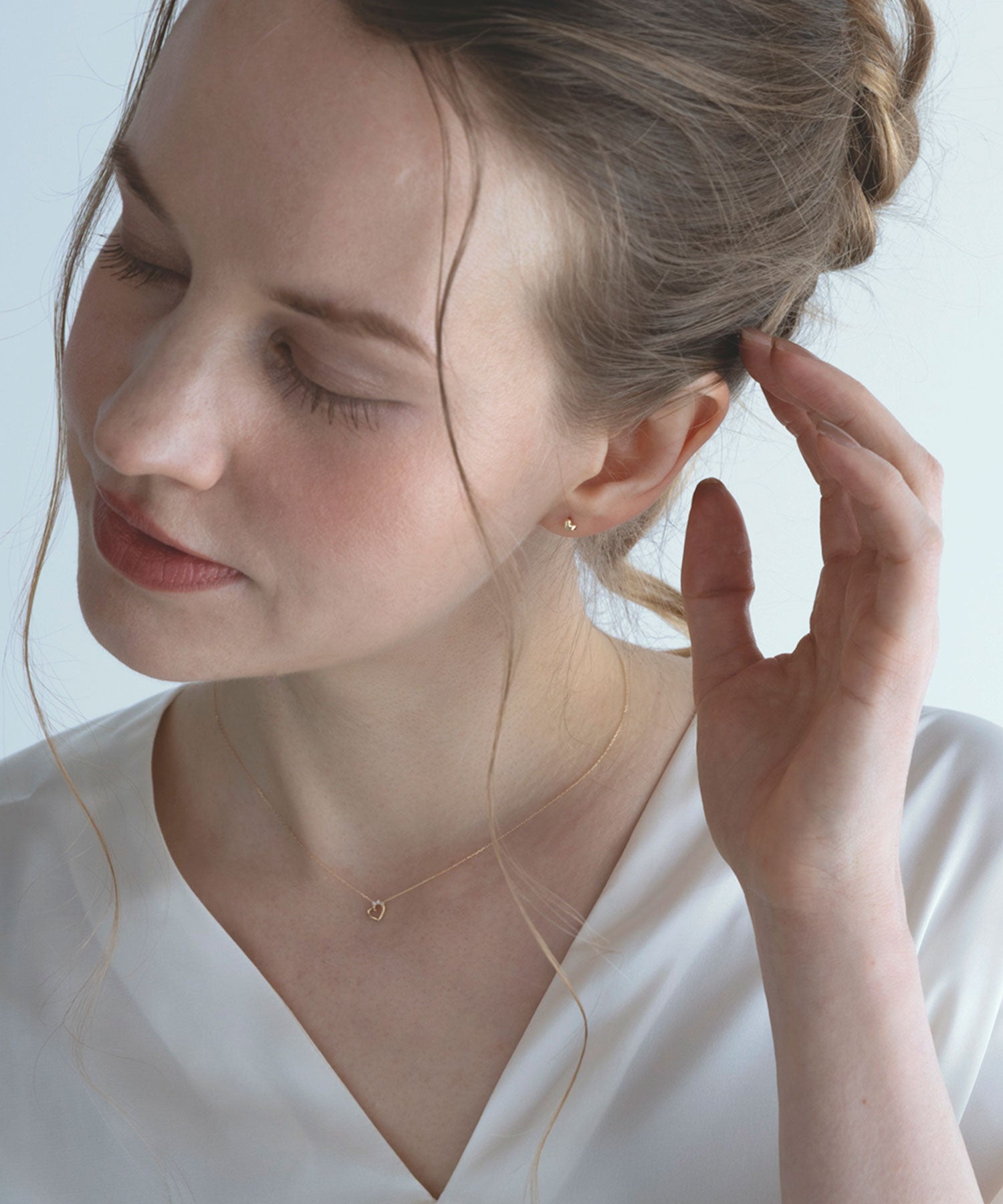 【web限定】[K10]エターナルハートダイヤモンドプチペンダント