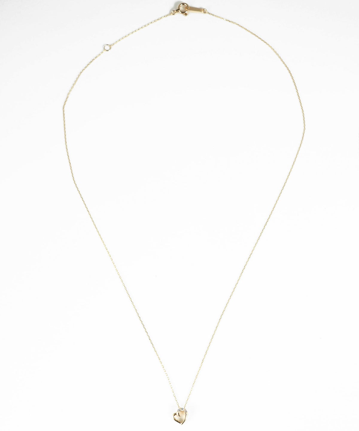 【web限定】[K10]エターナルハートダイヤモンドプチペンダント