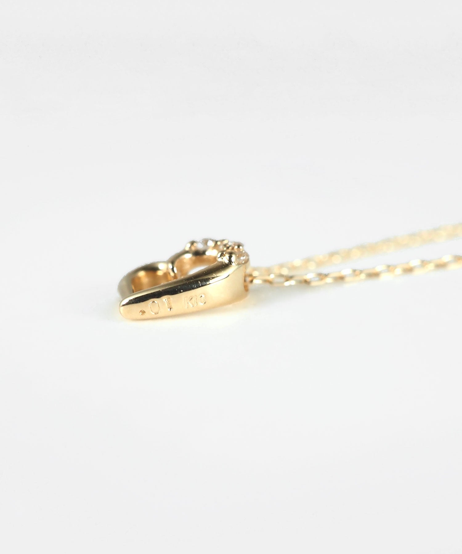 【web限定】[K10]エターナルハートダイヤモンドプチペンダント