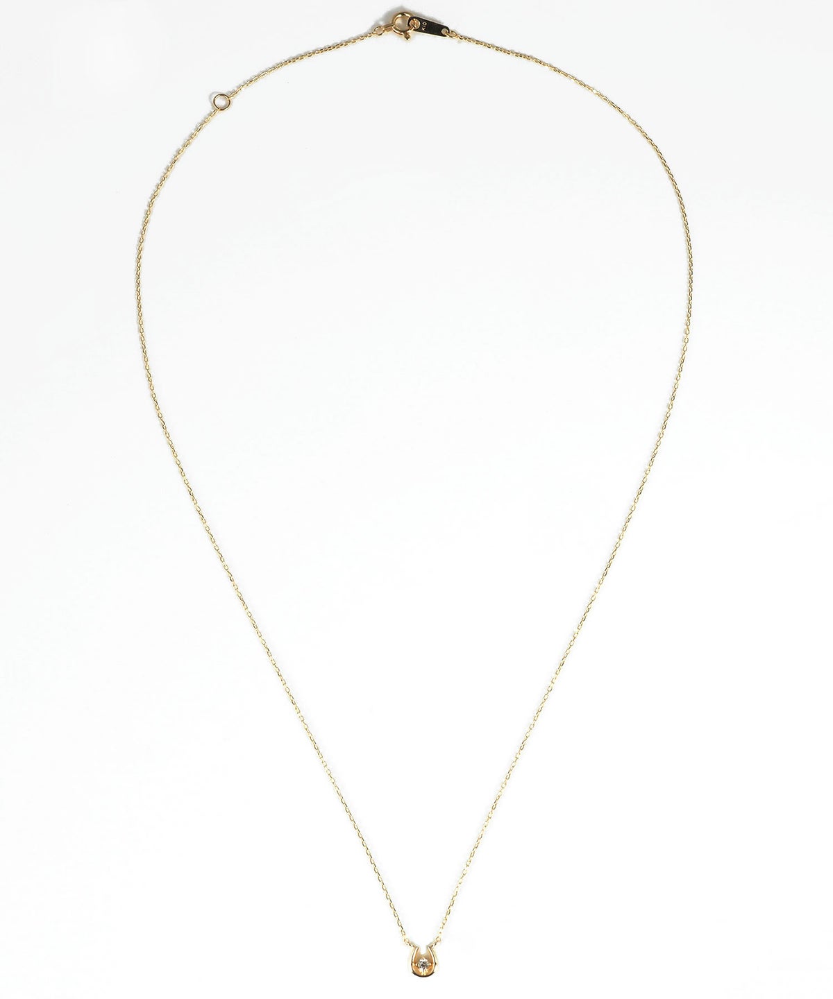 【web限定】[K10]プレシャスホースシューダイヤモンドプチペンダント