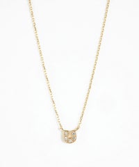 【web限定】[K10]アーバンパヴェホースシューダイヤモンドプチペンダント