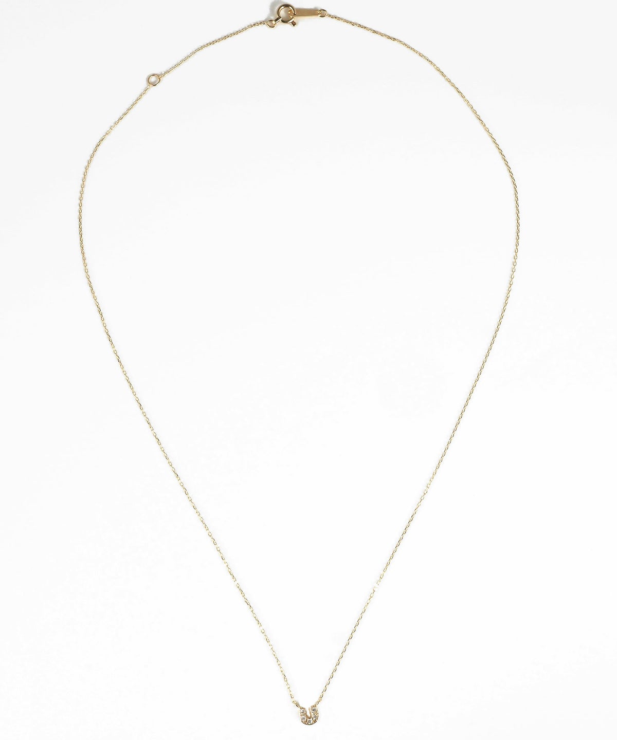 【web限定】[K10]アーバンパヴェホースシューダイヤモンドプチペンダント