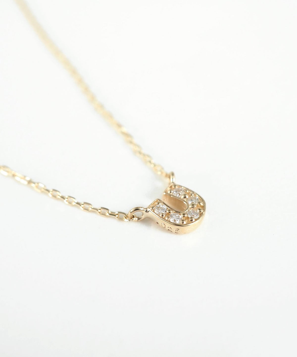 【web限定】[K10]アーバンパヴェホースシューダイヤモンドプチペンダント