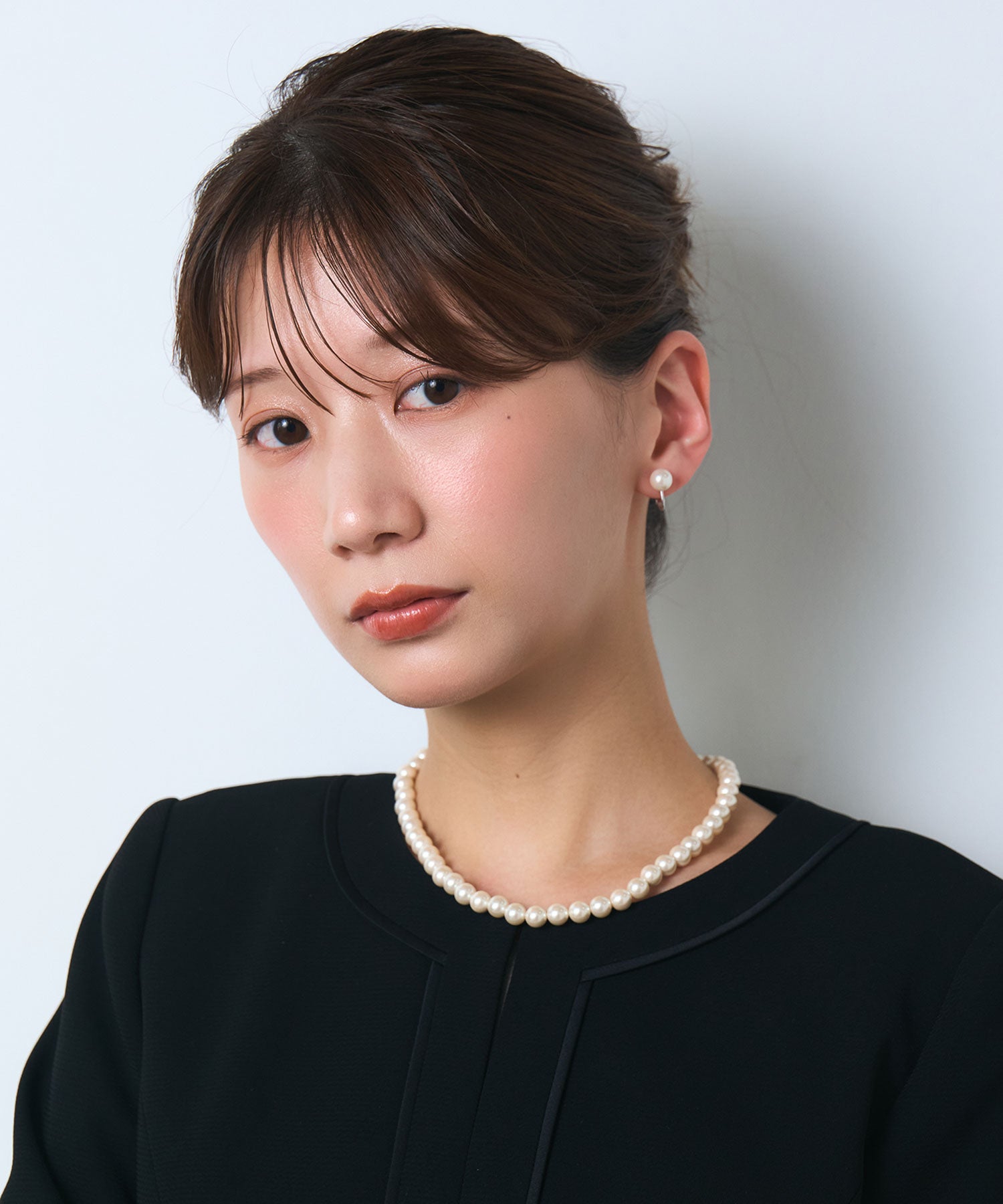 貝パールネックレス＆イヤリングセット