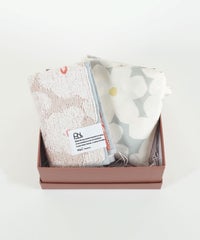 フラワーパターンハンカチ＆トートバッグギフトセット