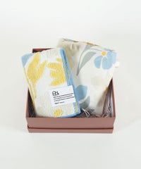 フラワーパターンハンカチ＆トートバッグギフトセット