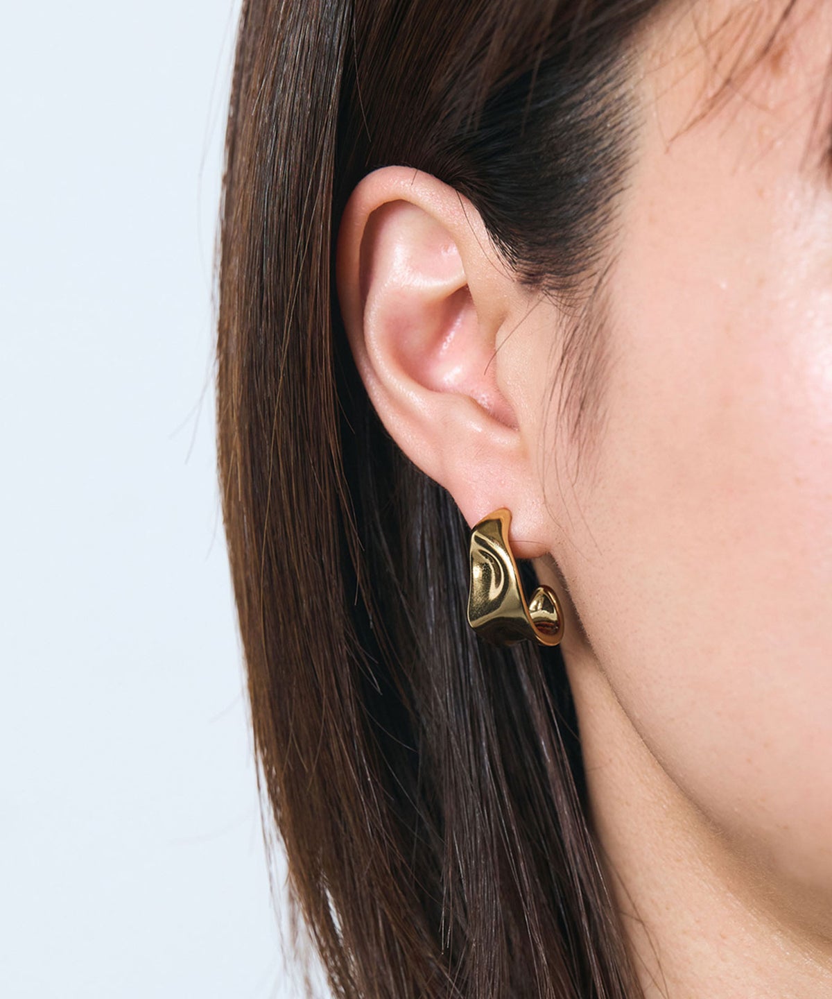 ニュアンスプレートステンレスポストピアス【MUK lucenzio】